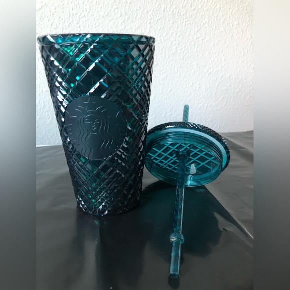 Starbucks Grande Teal Jeweled Cold Cup Tumbler 16oz - Picture 6 of 11